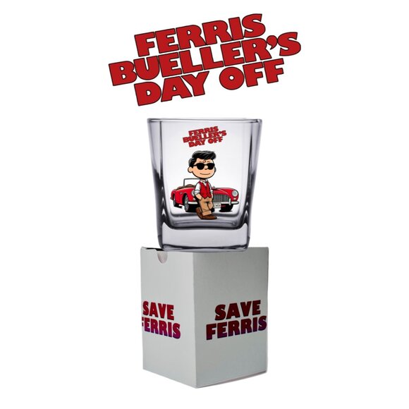 PEANUTS Versions of 80's Movies! SHOT GLASS/Matching Gift Box - Picture 12 of 16